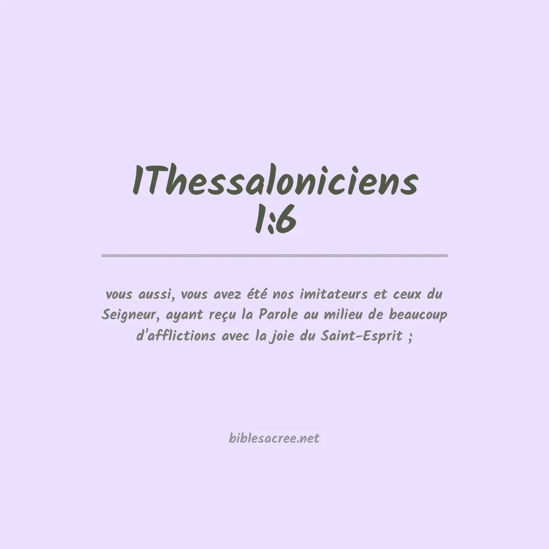 1Thessaloniciens - 1:6