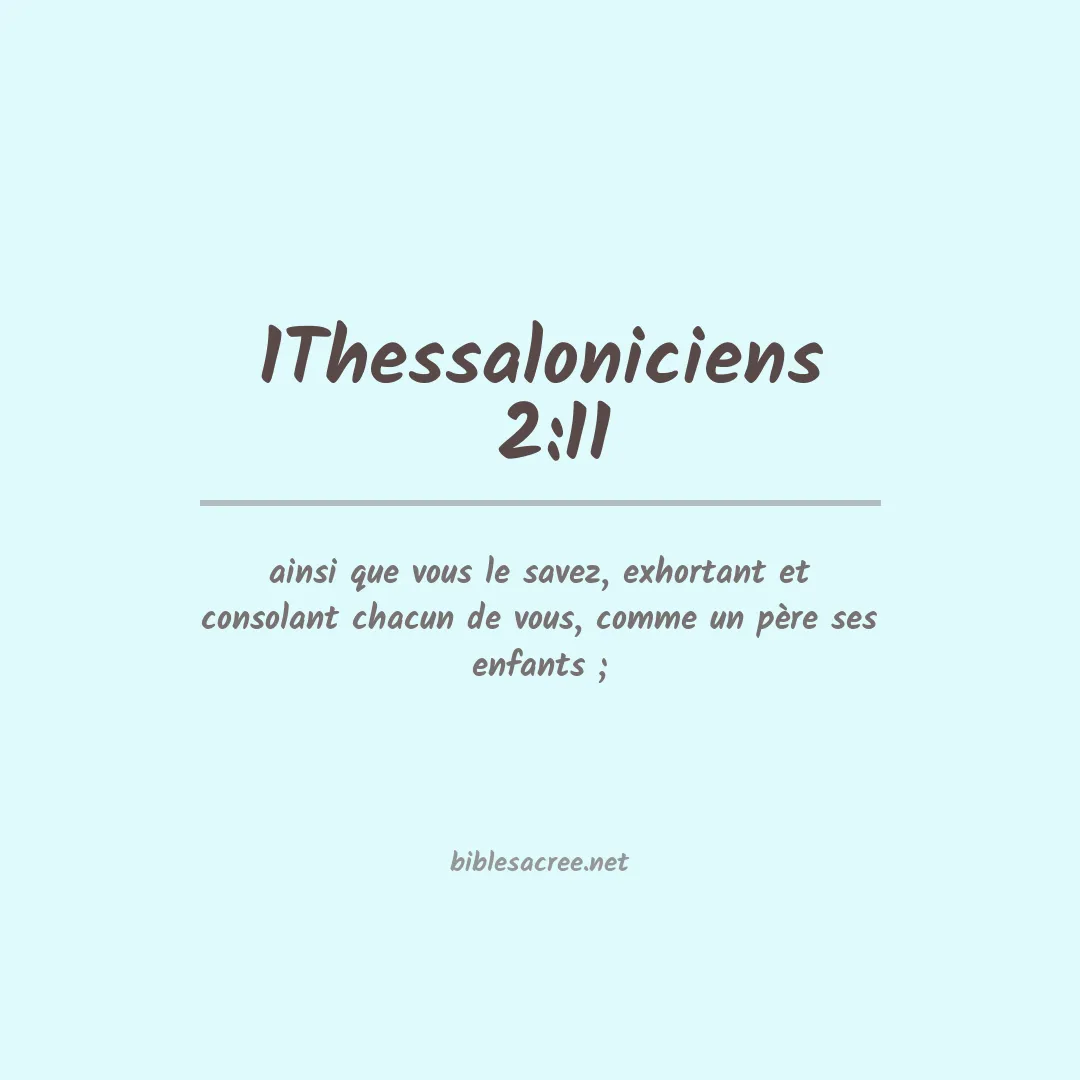 1Thessaloniciens  - 2:11