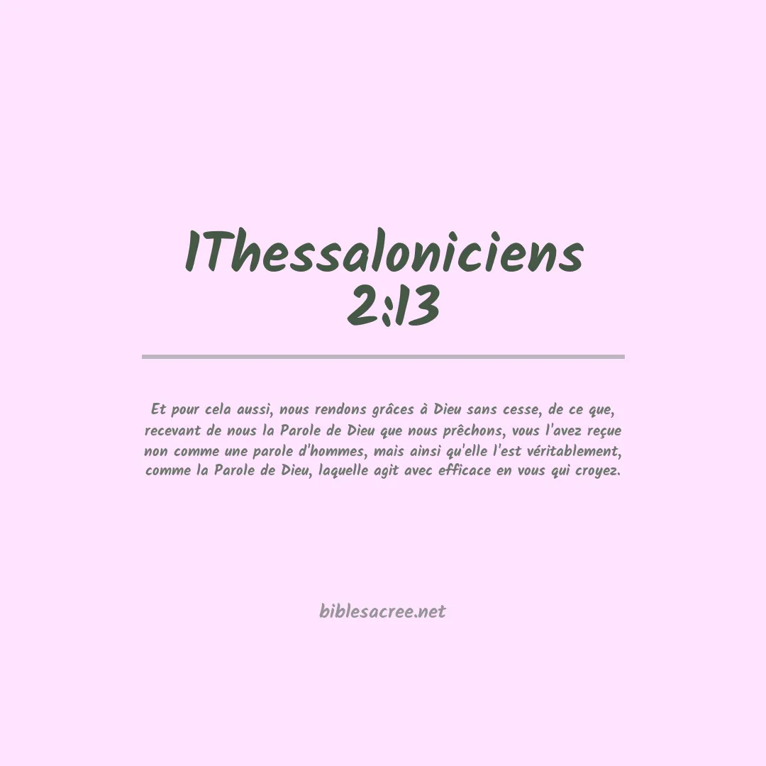 1Thessaloniciens  - 2:13