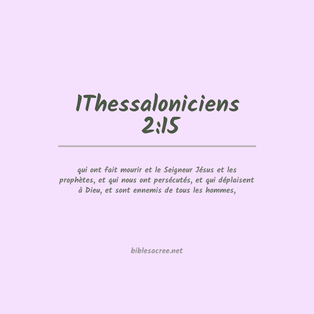 1Thessaloniciens  - 2:15