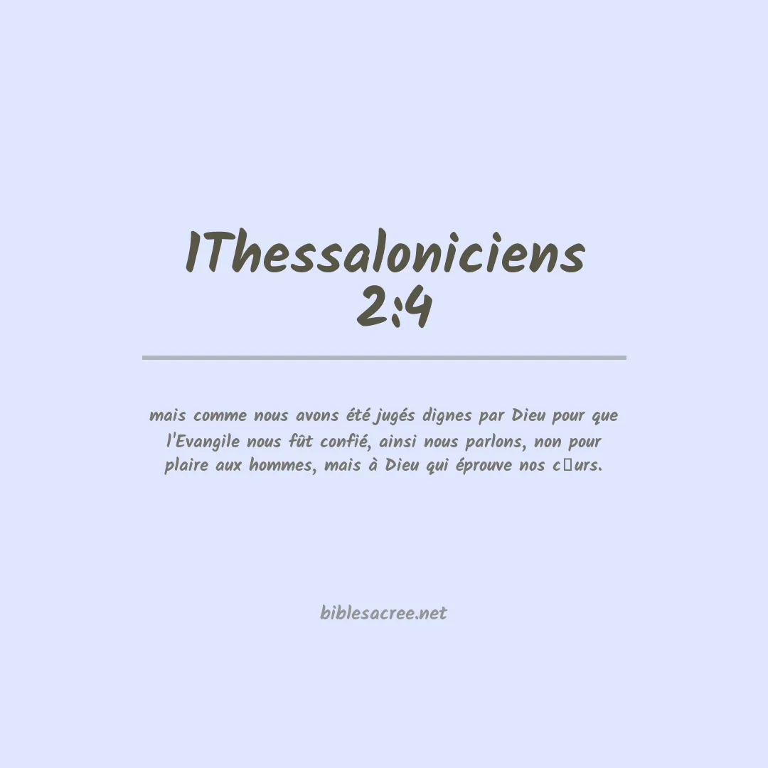 1Thessaloniciens  - 2:4