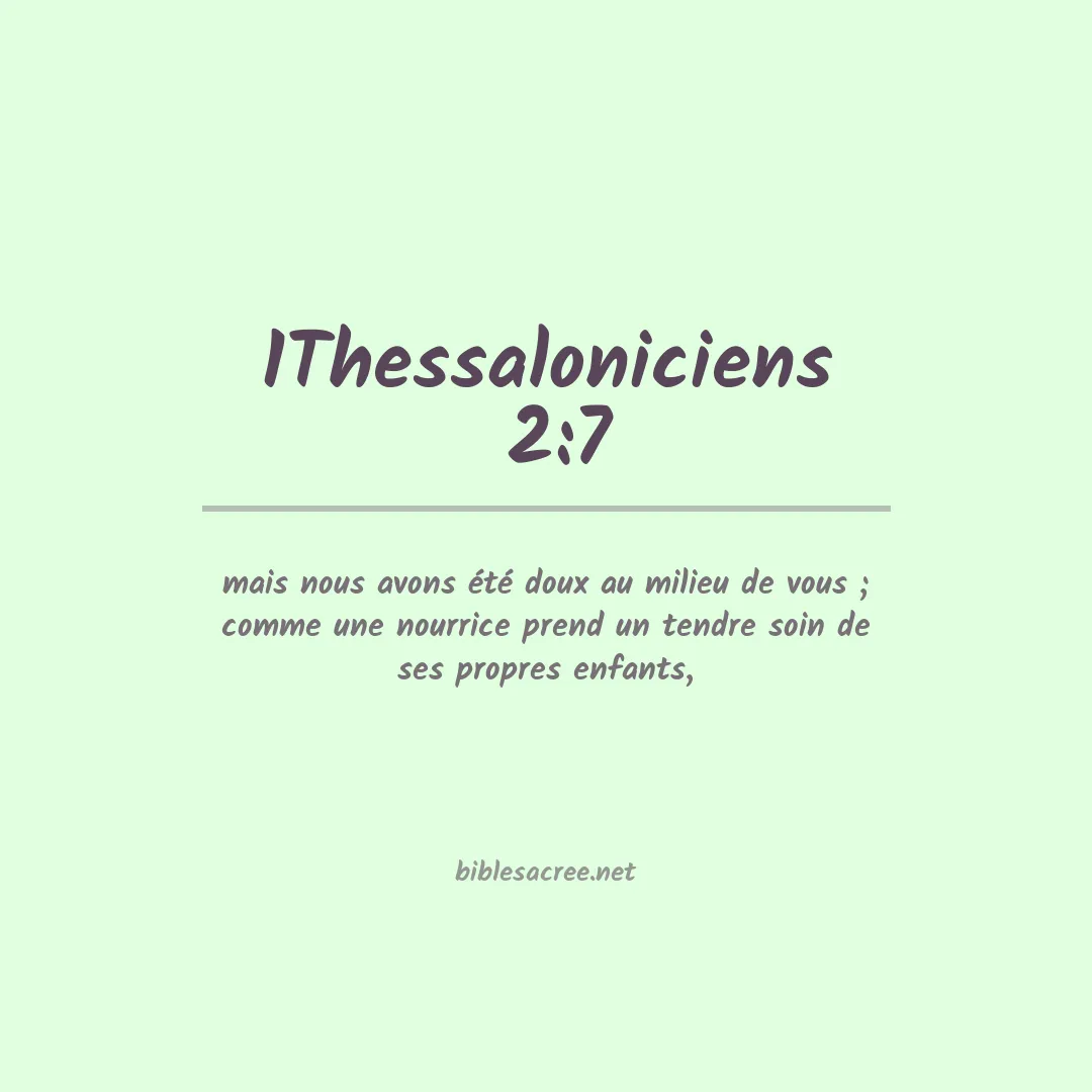 1Thessaloniciens  - 2:7