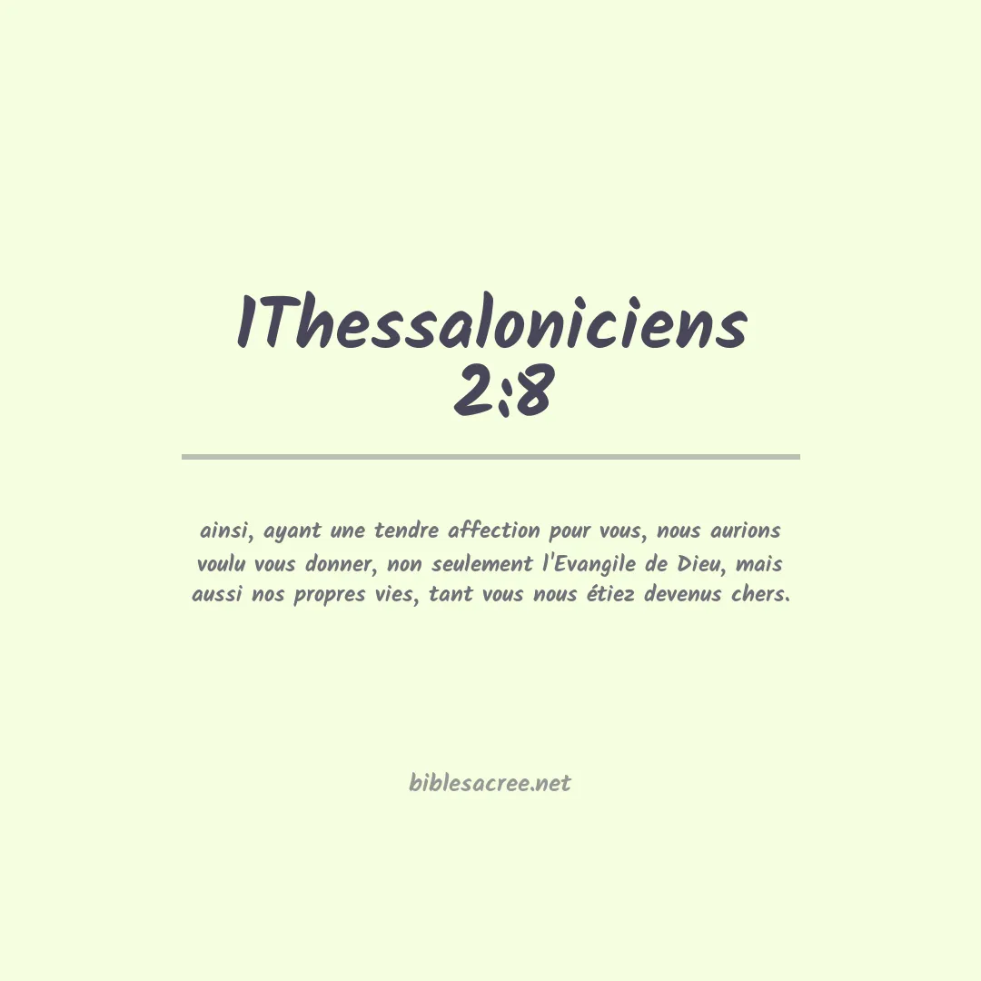 1Thessaloniciens  - 2:8