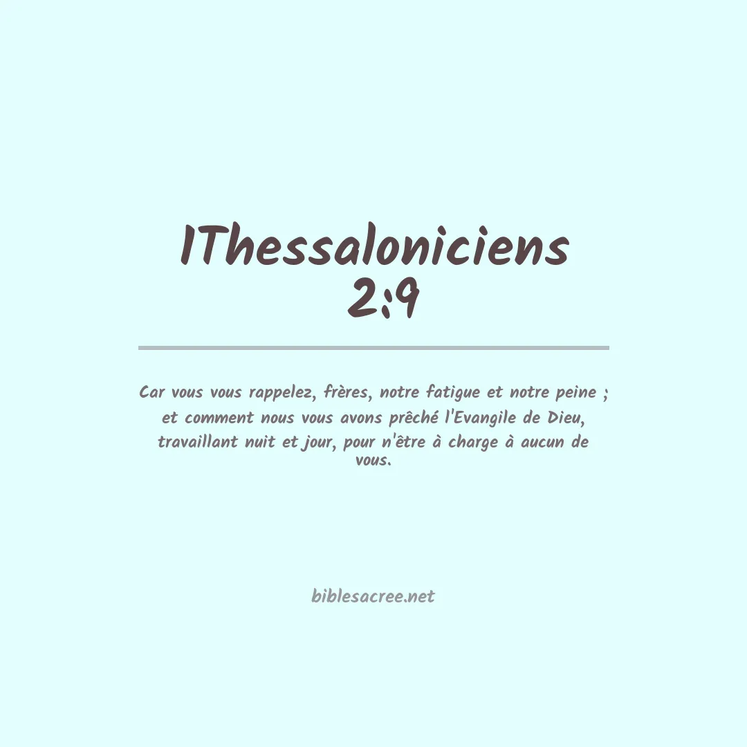 1Thessaloniciens  - 2:9