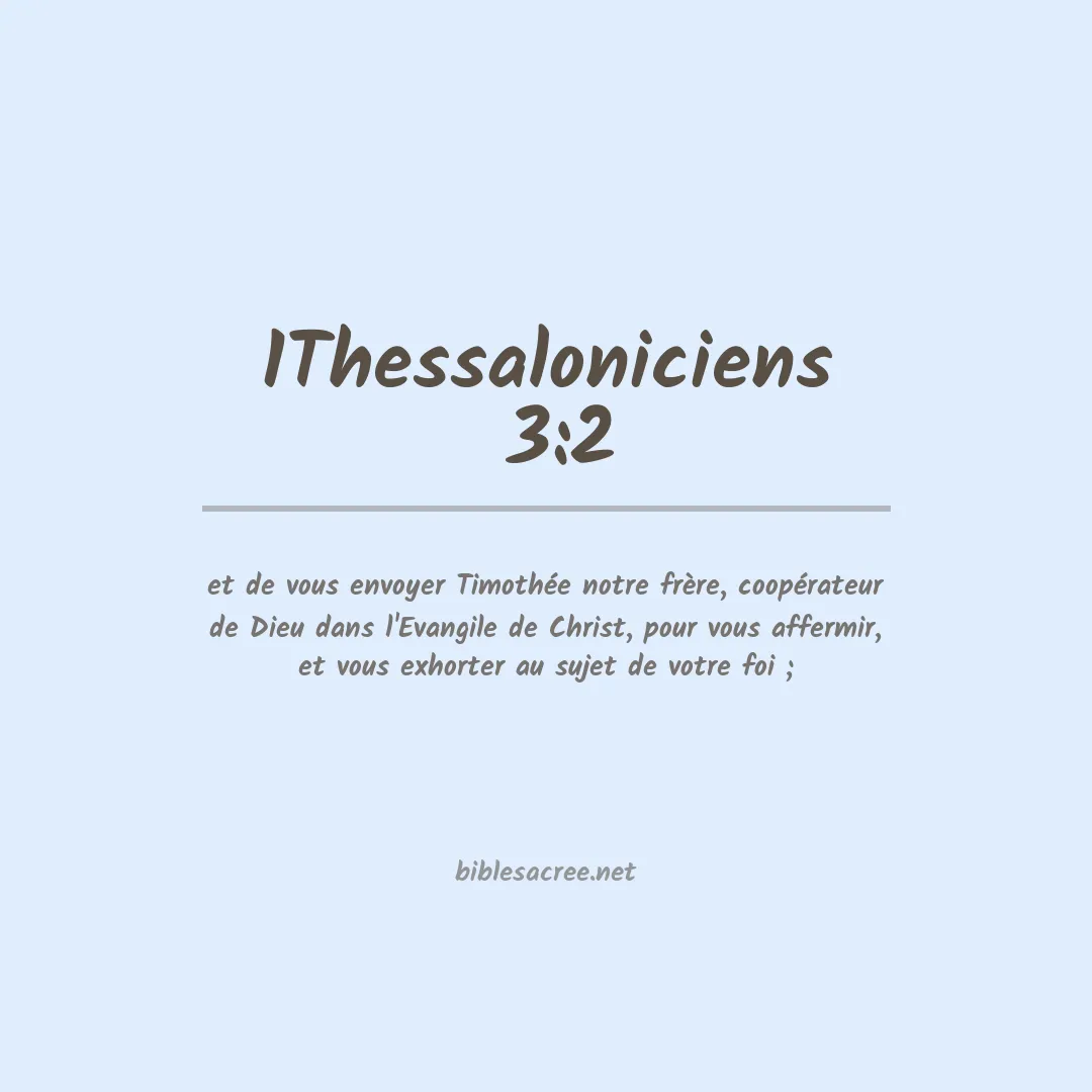 1Thessaloniciens  - 3:2