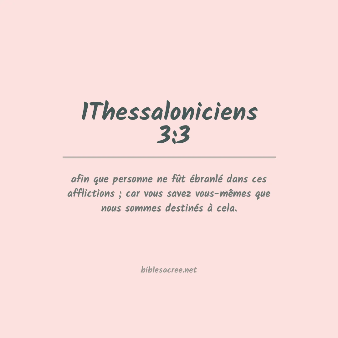 1Thessaloniciens  - 3:3