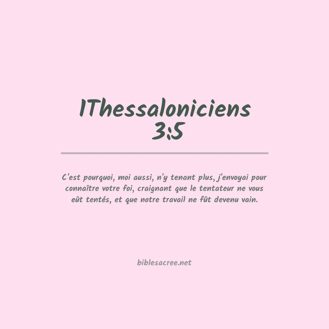 1Thessaloniciens  - 3:5