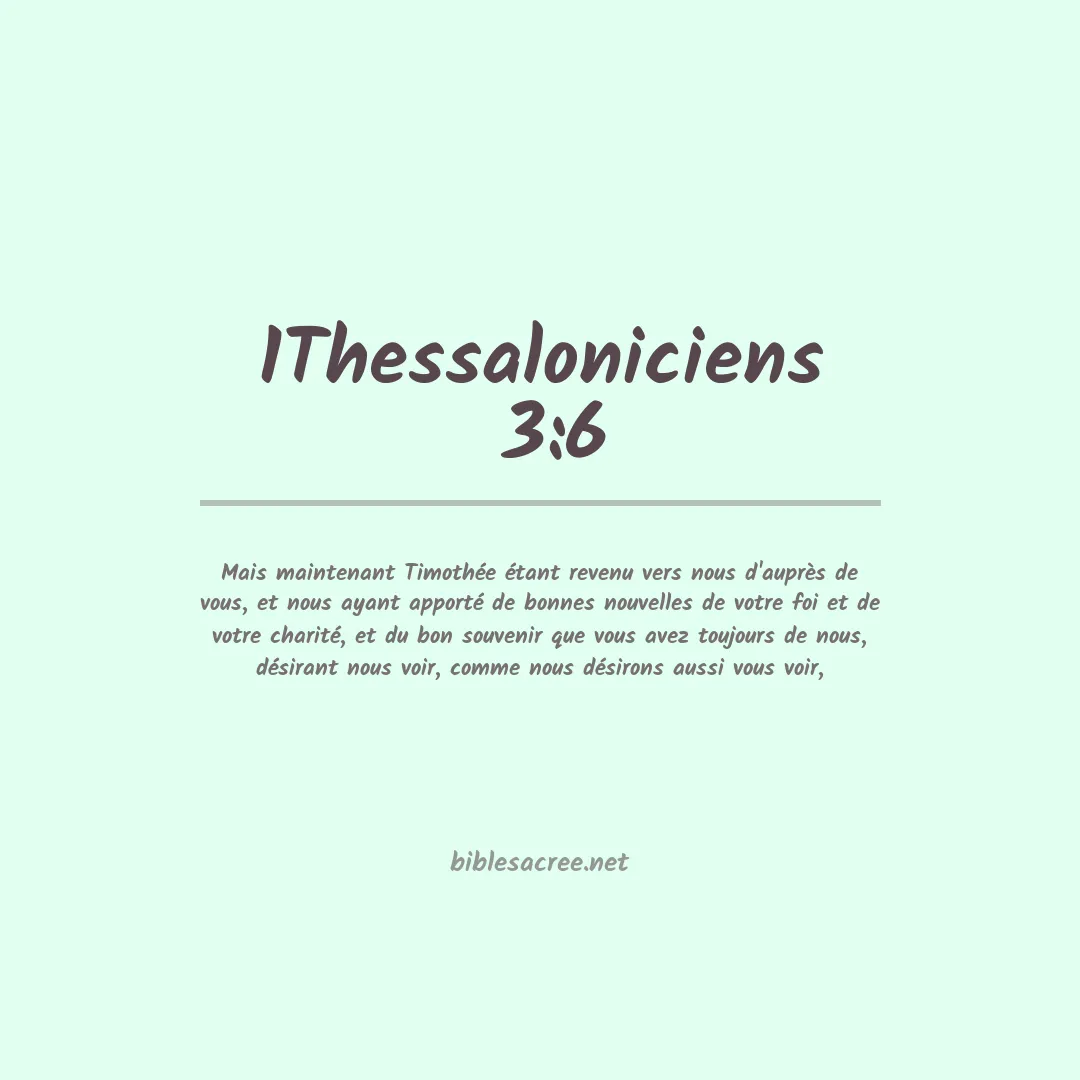 1Thessaloniciens  - 3:6