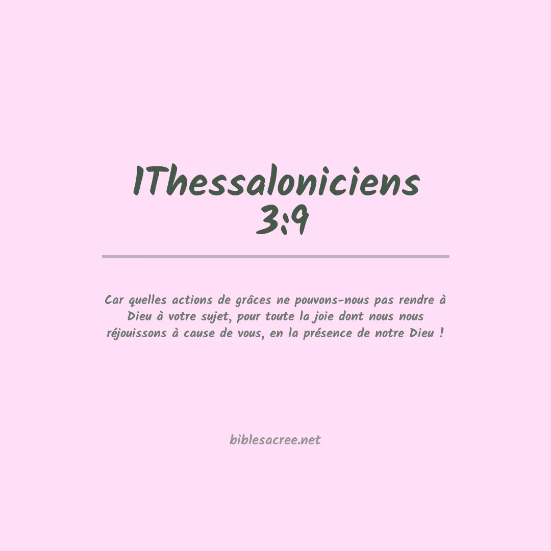 1Thessaloniciens  - 3:9