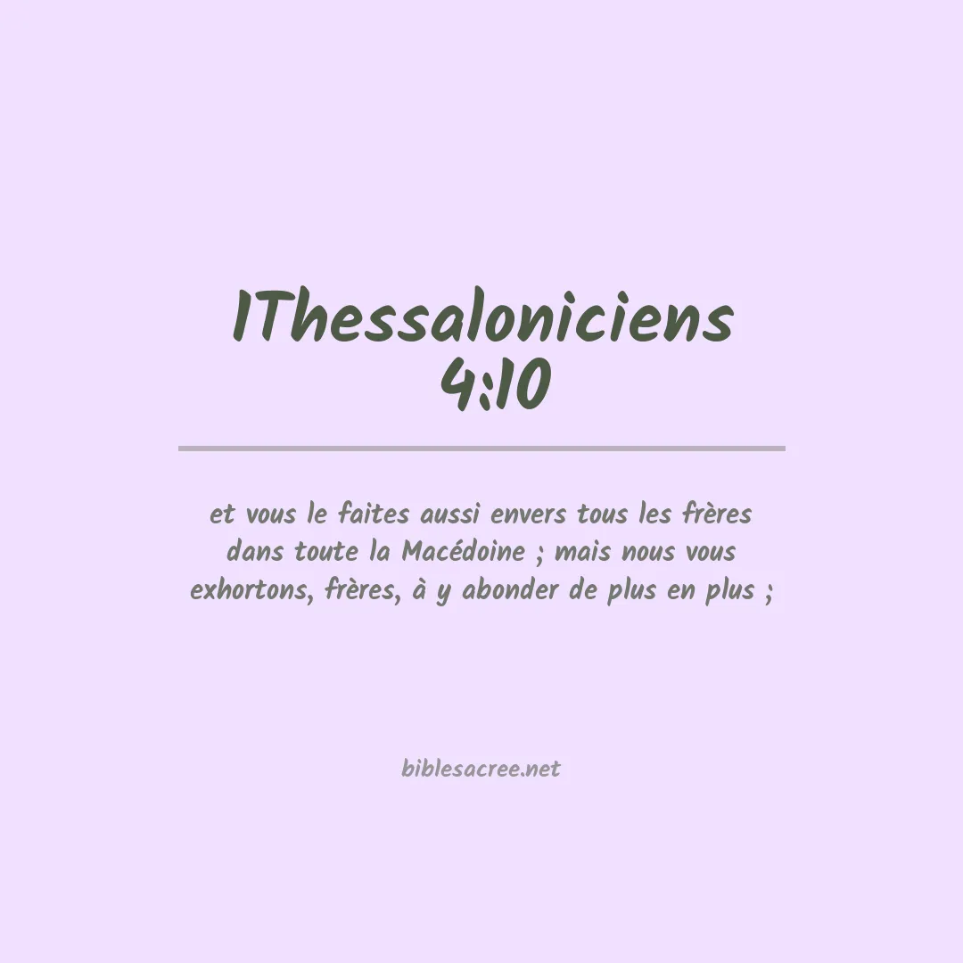 1Thessaloniciens  - 4:10