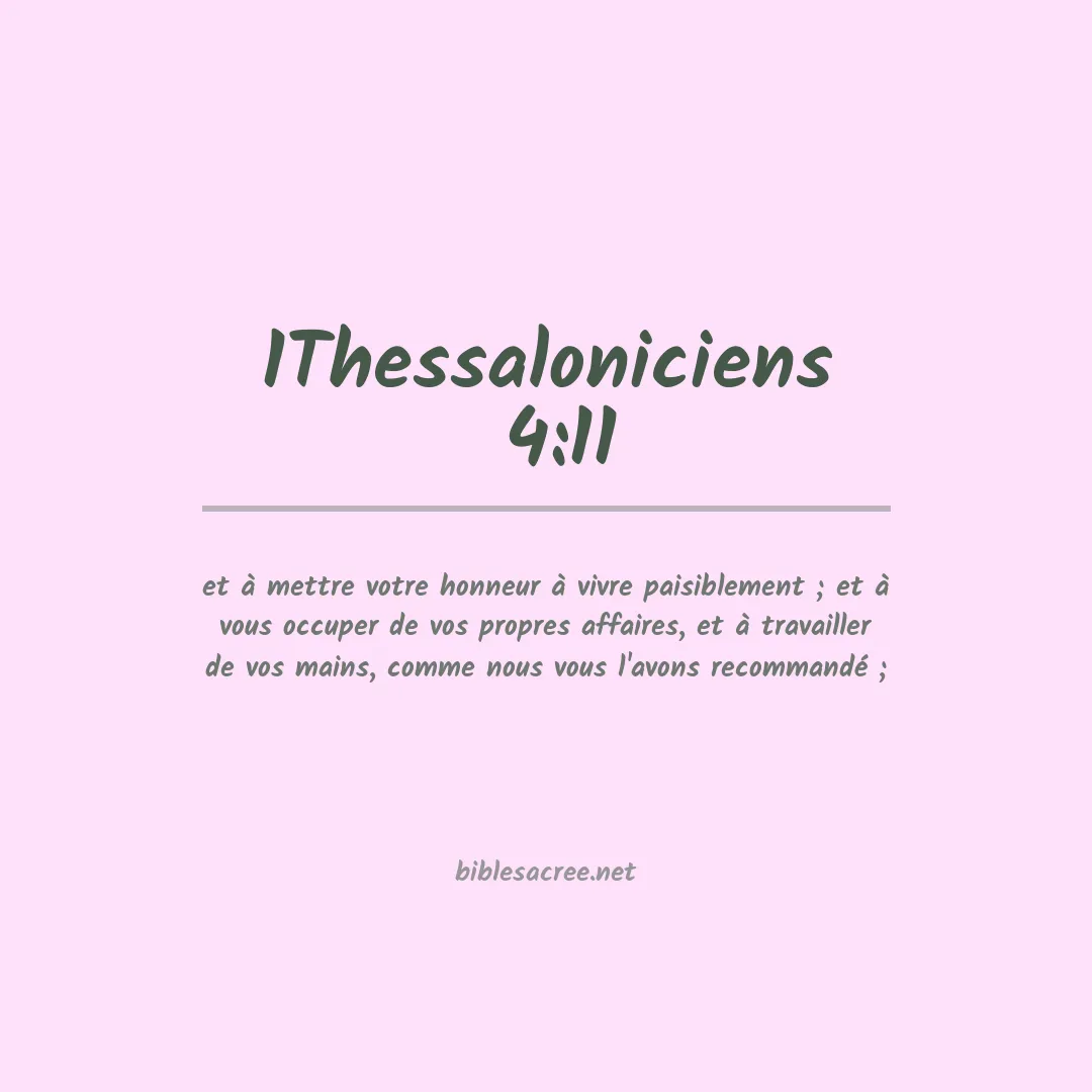 1Thessaloniciens  - 4:11