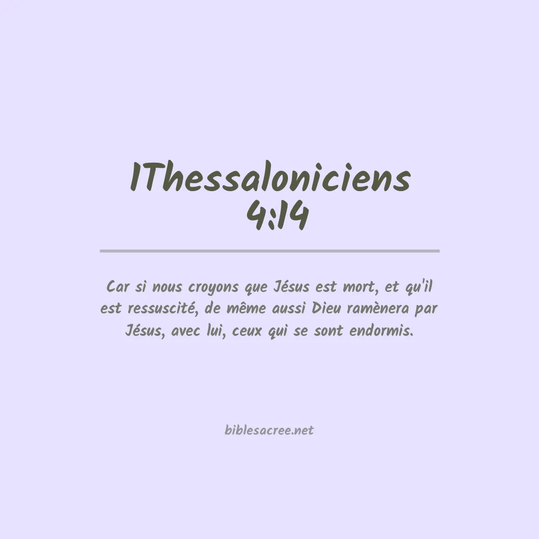 1Thessaloniciens  - 4:14