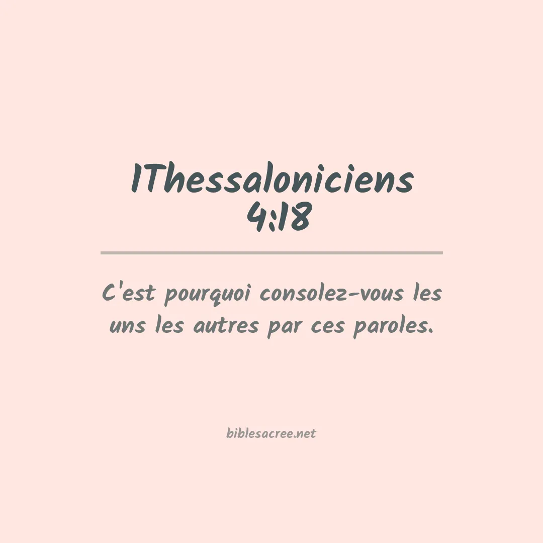 1Thessaloniciens  - 4:18