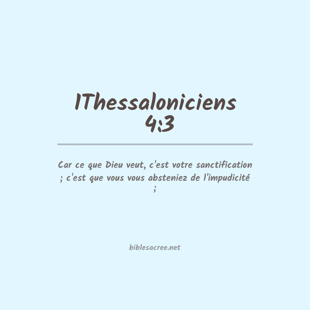 1Thessaloniciens  - 4:3