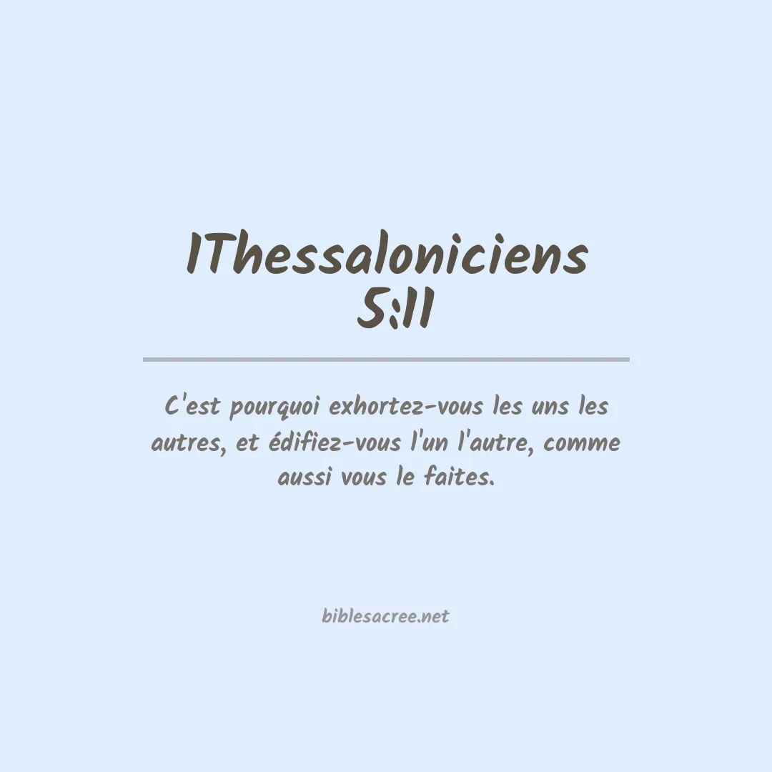 1Thessaloniciens  - 5:11