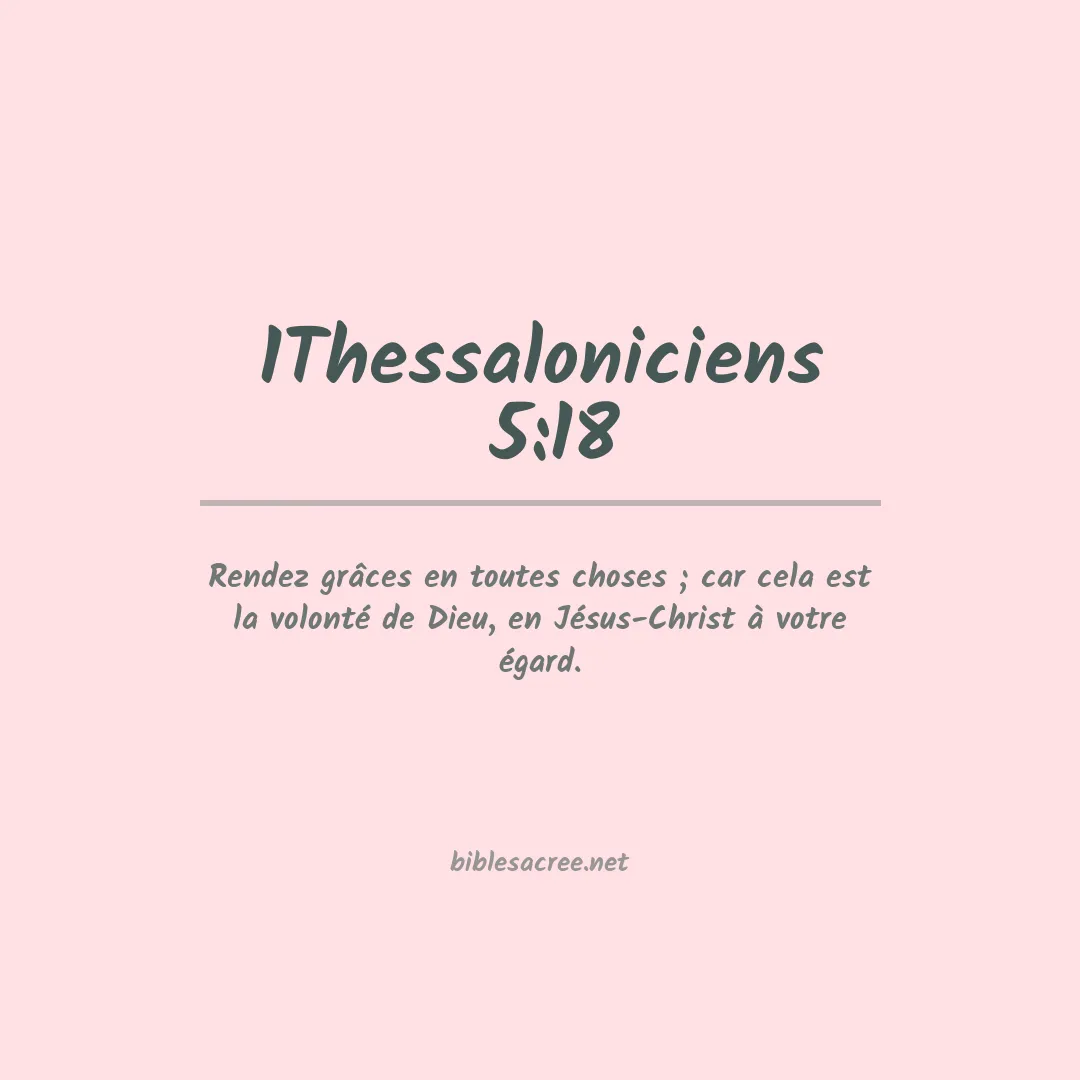 1Thessaloniciens  - 5:18