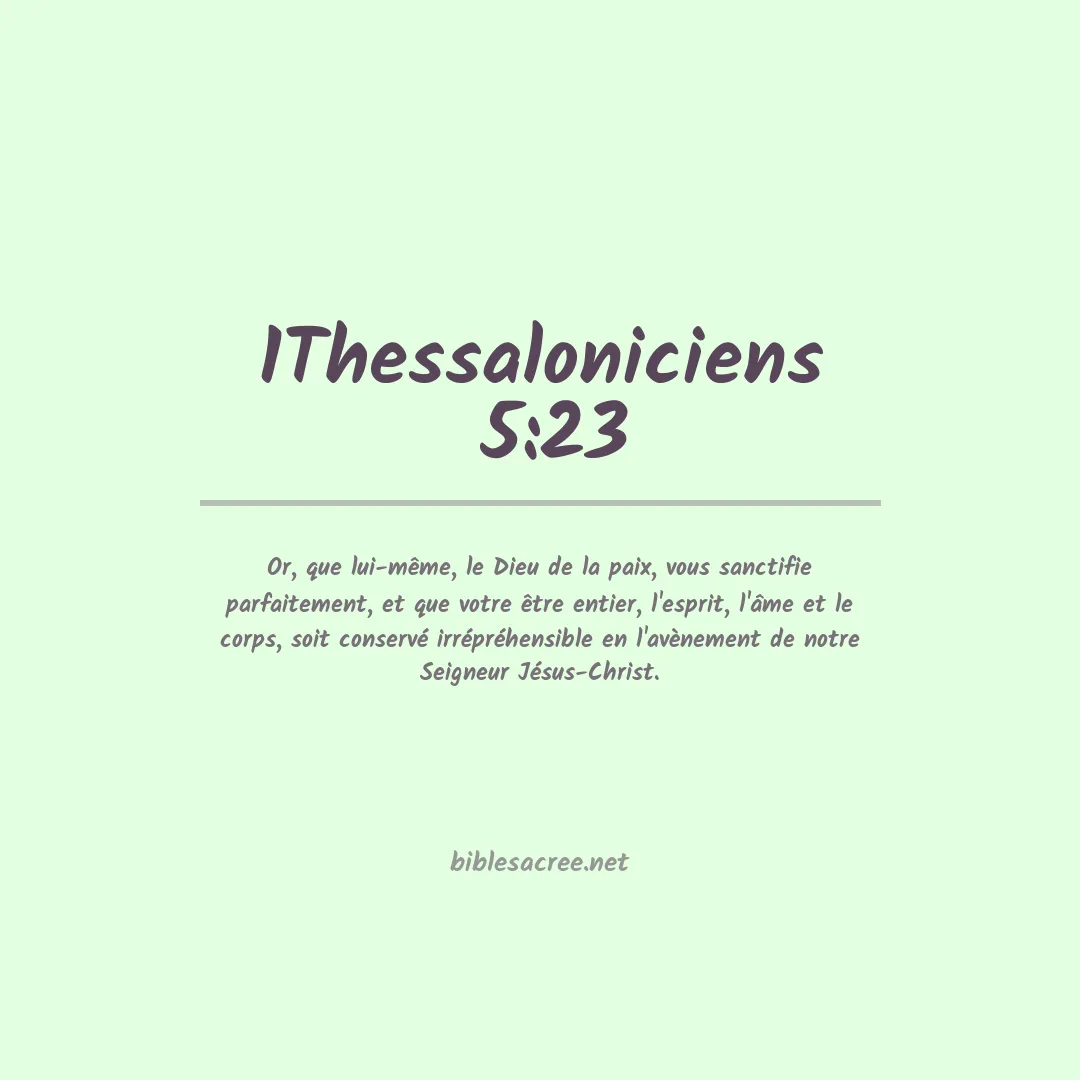 1Thessaloniciens  - 5:23