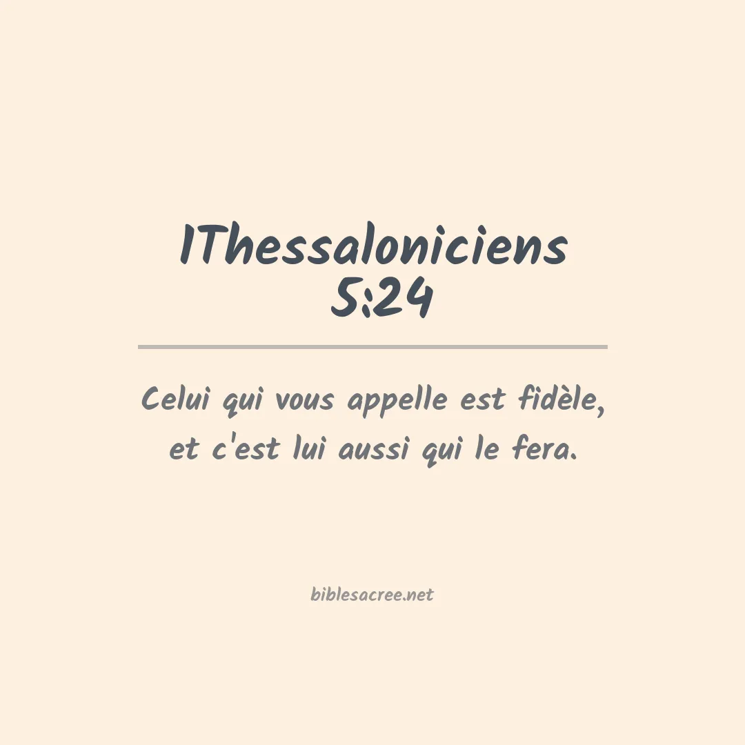 1Thessaloniciens  - 5:24