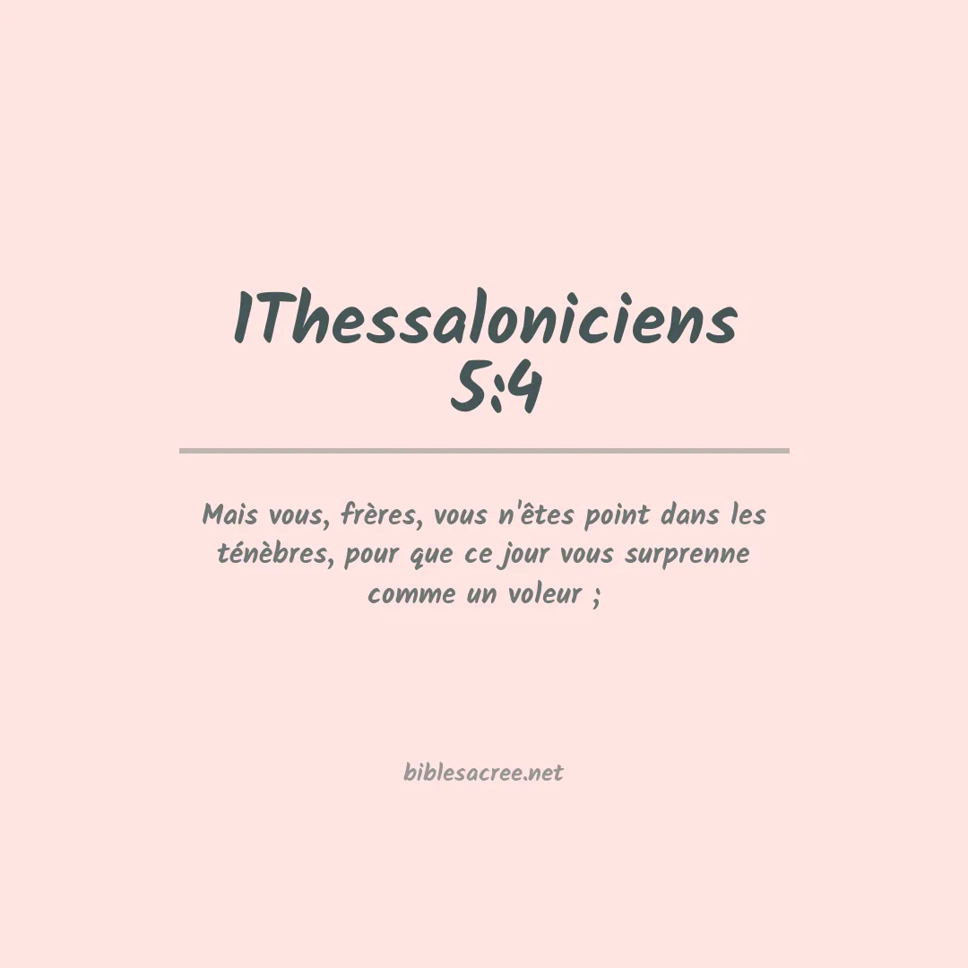 1Thessaloniciens  - 5:4