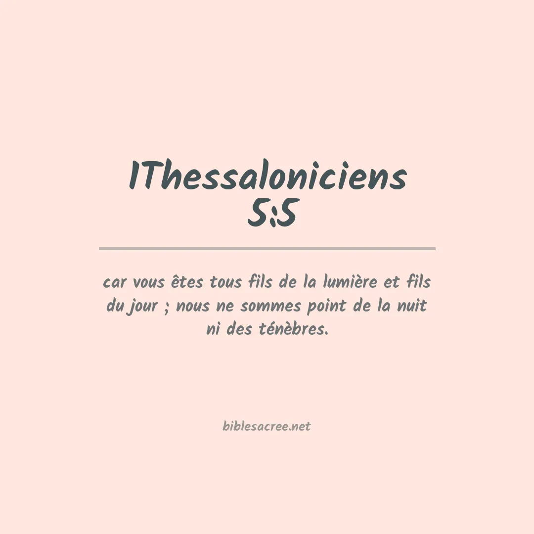 1Thessaloniciens  - 5:5