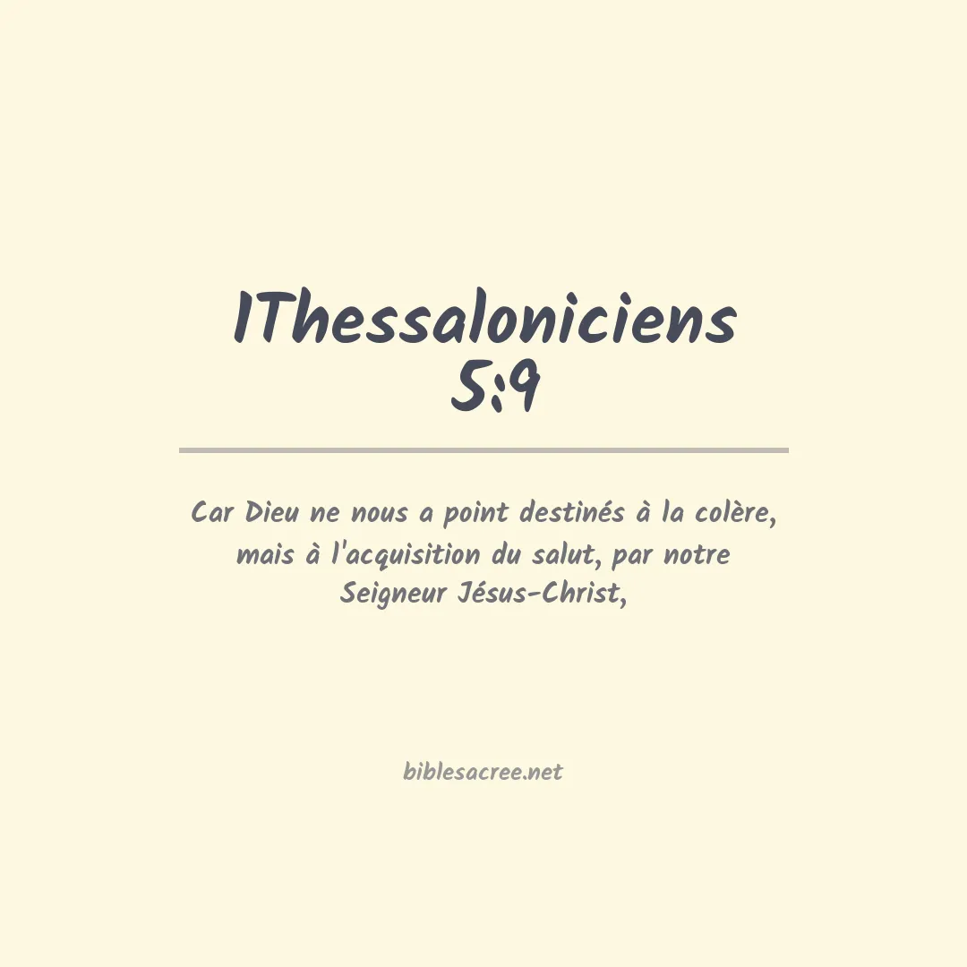 1Thessaloniciens  - 5:9