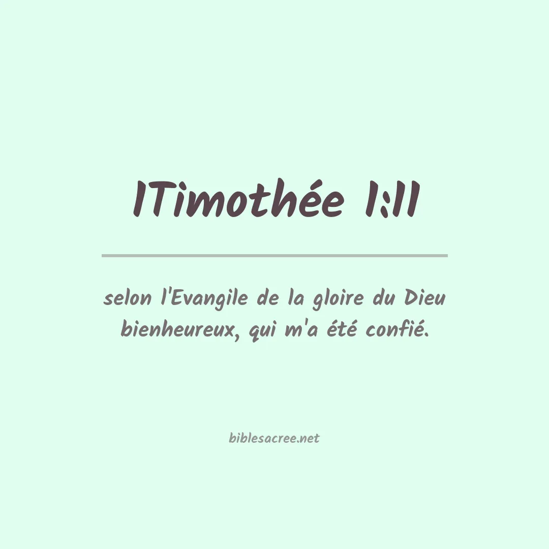 1Timothée - 1:11