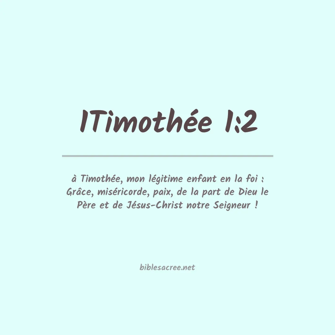 1Timothée - 1:2