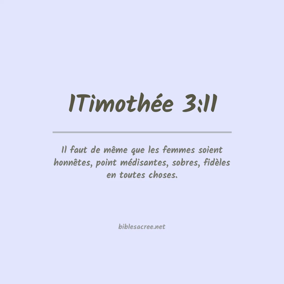 1Timothée - 3:11