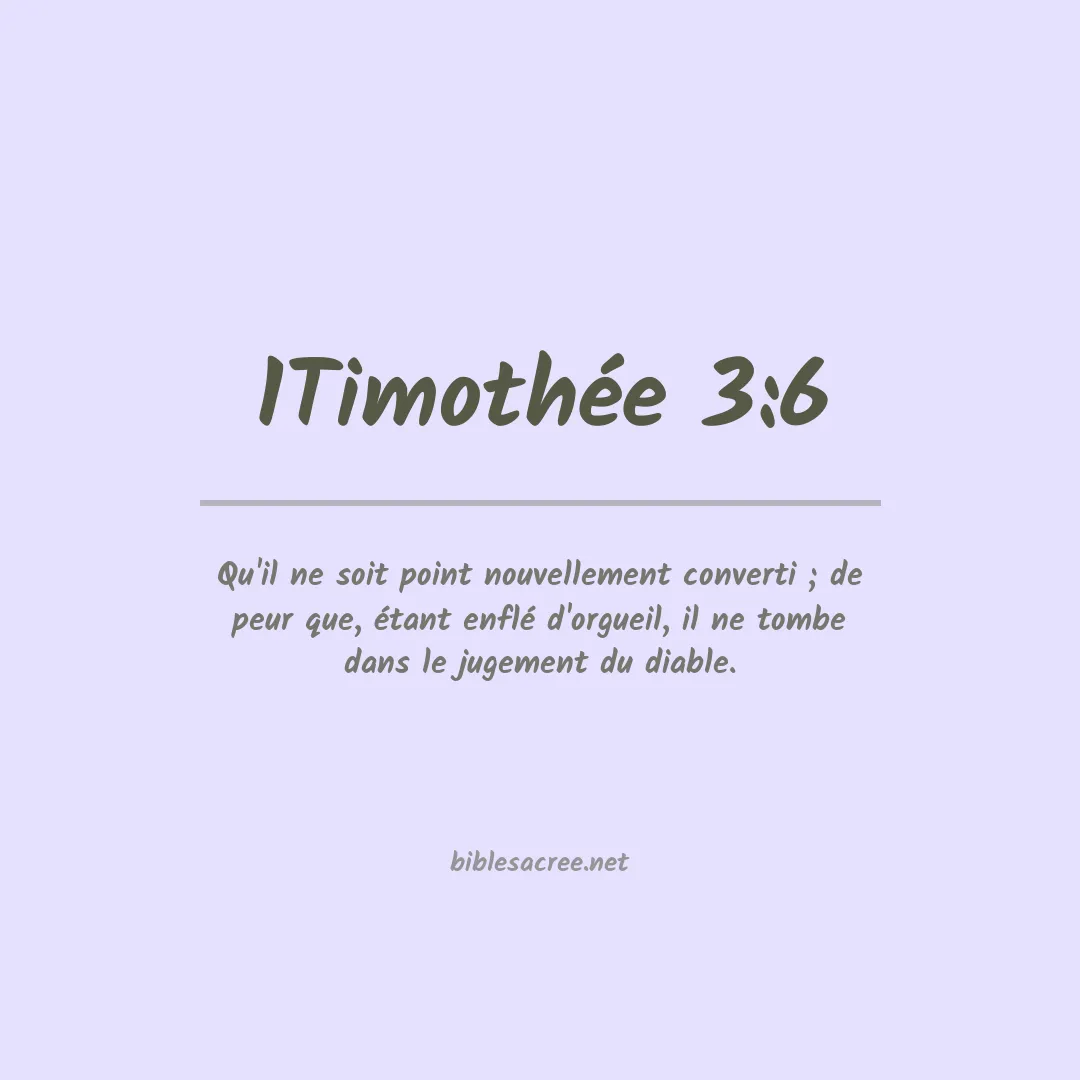 1Timothée - 3:6