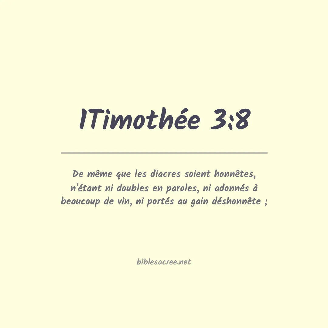 1Timothée - 3:8