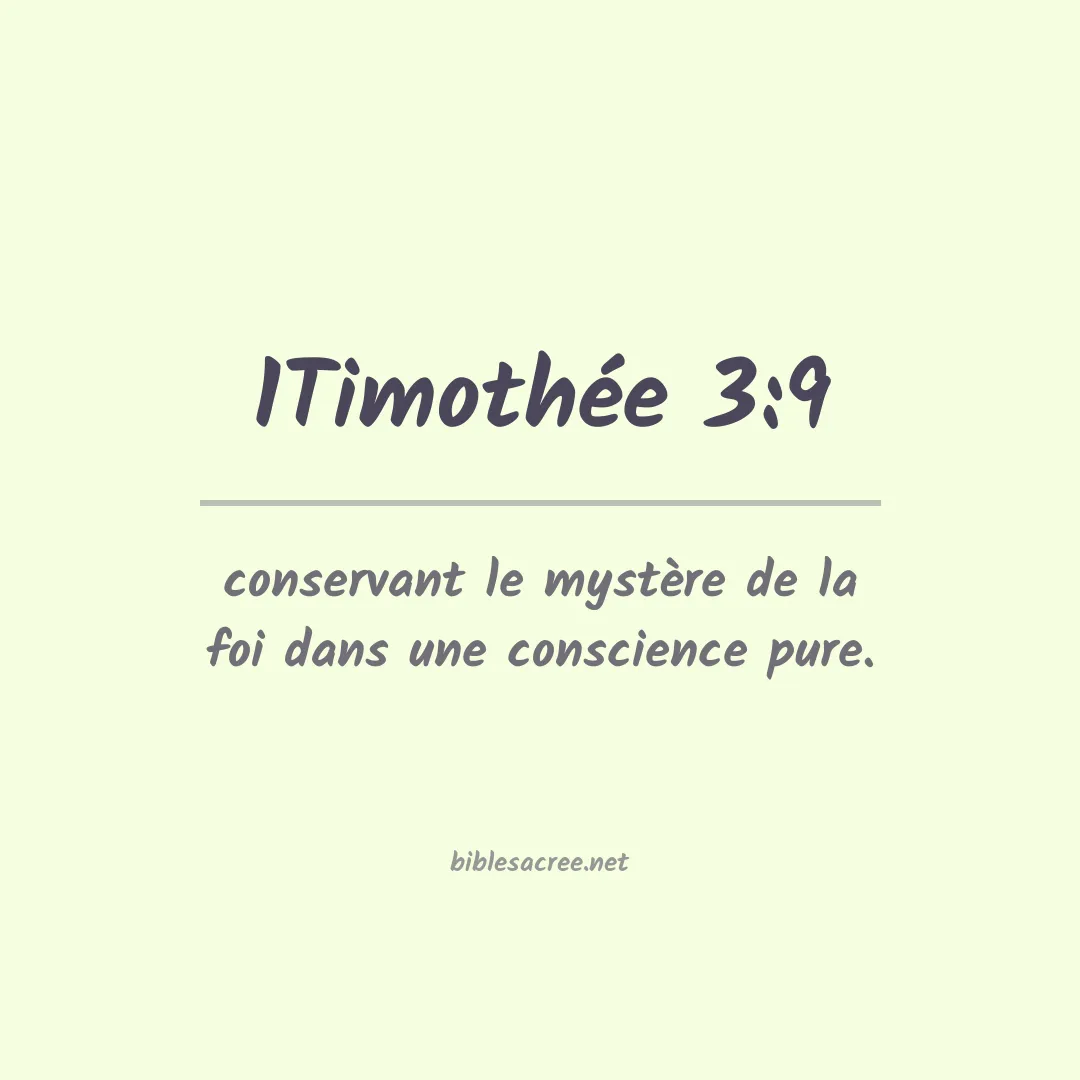 1Timothée - 3:9