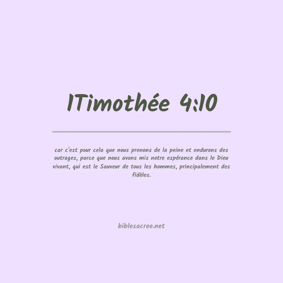 1Timothée - 4:10