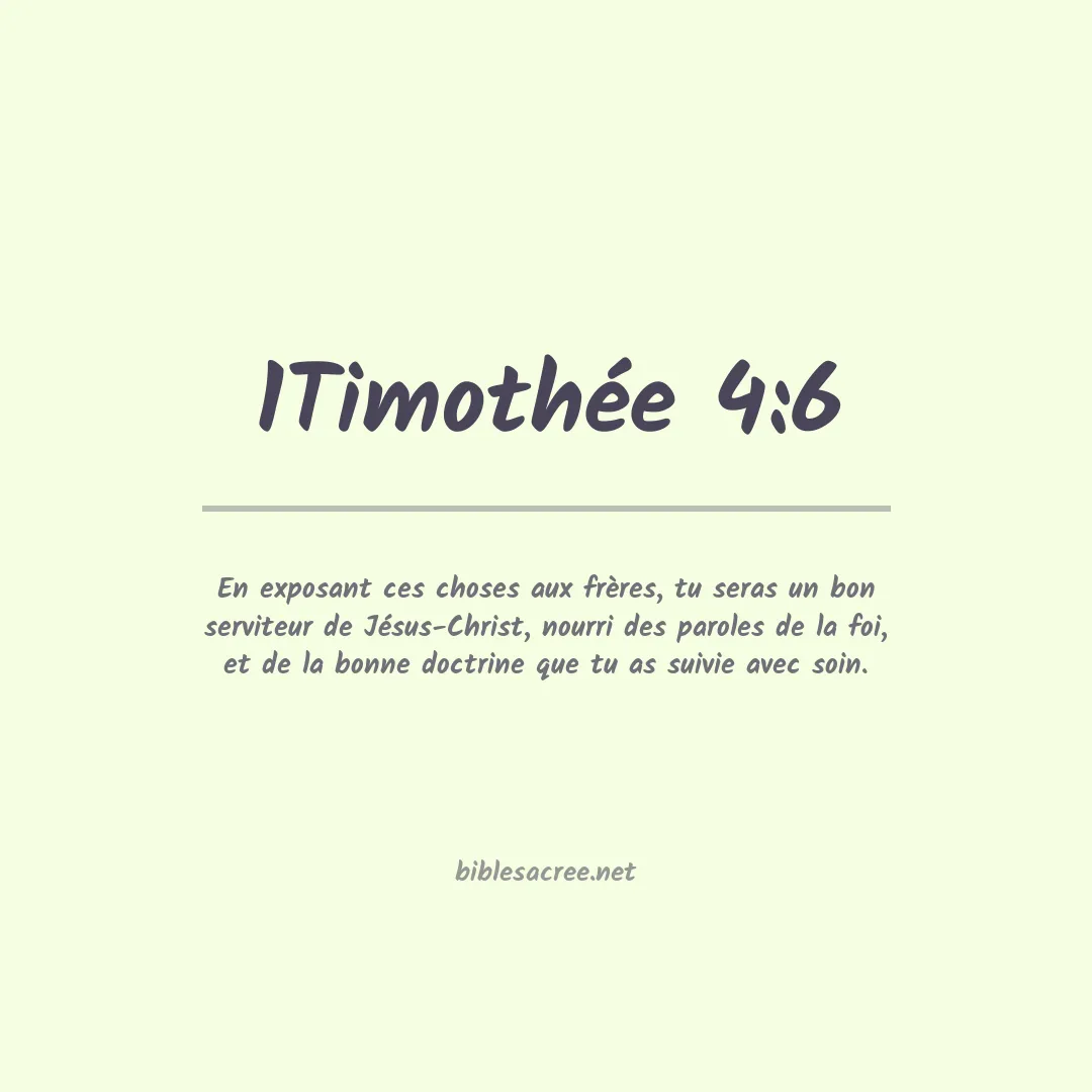1Timothée - 4:6