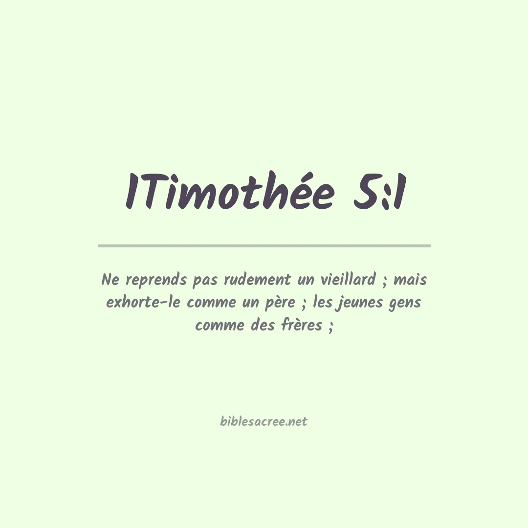 1Timothée - 5:1
