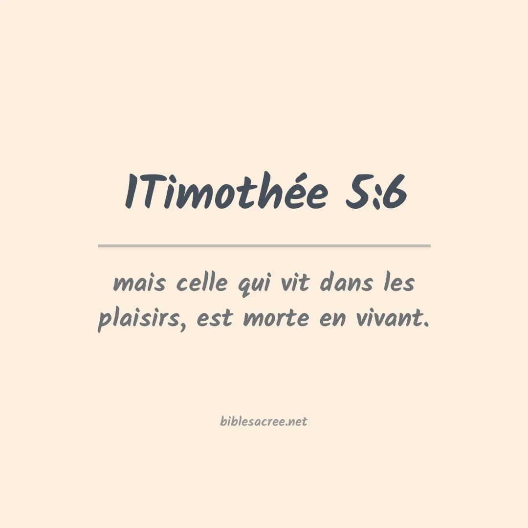 1Timothée - 5:6