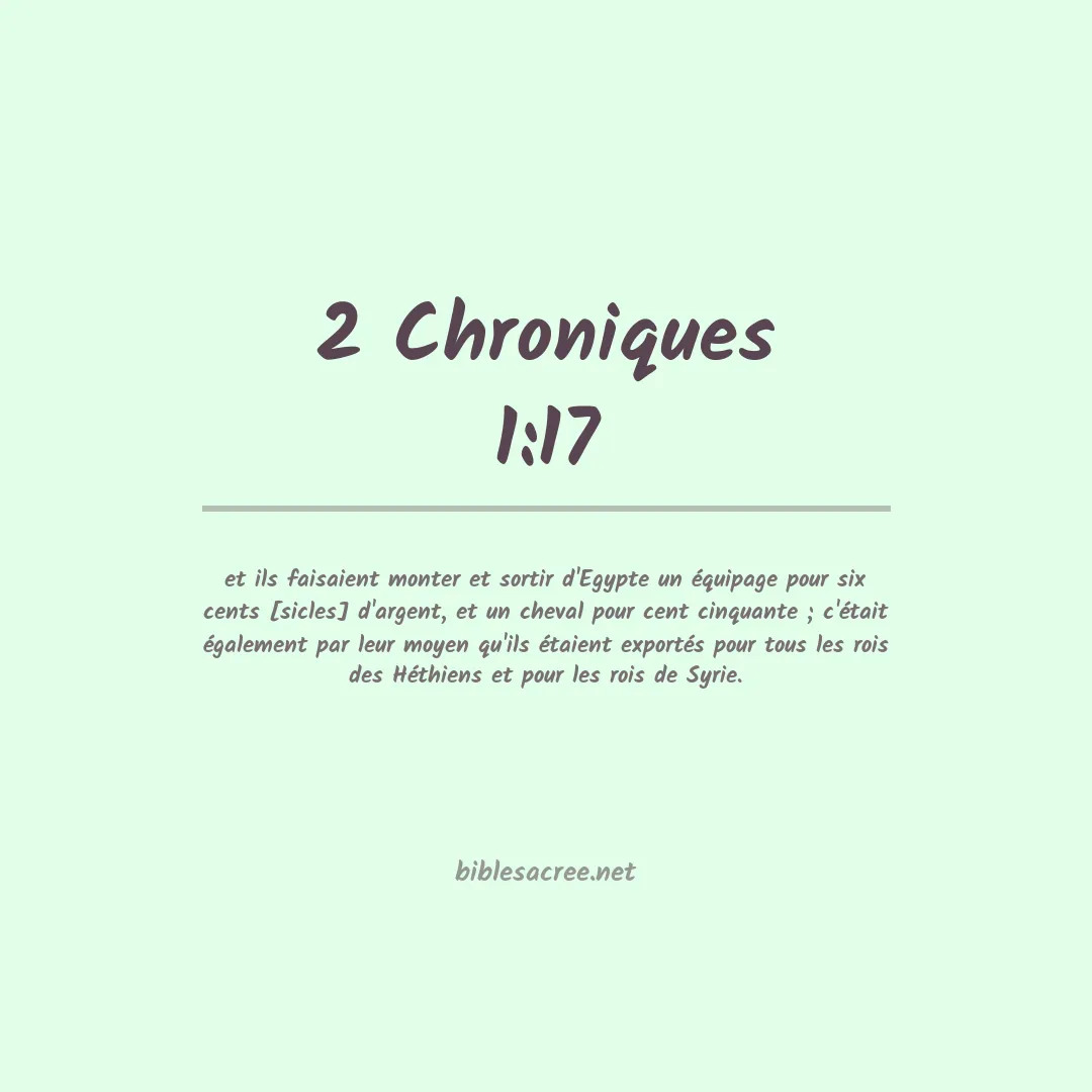 2 Chroniques - 1:17