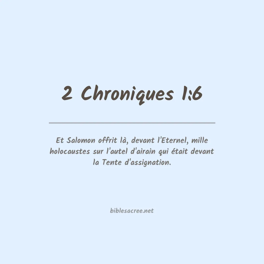 2 Chroniques - 1:6
