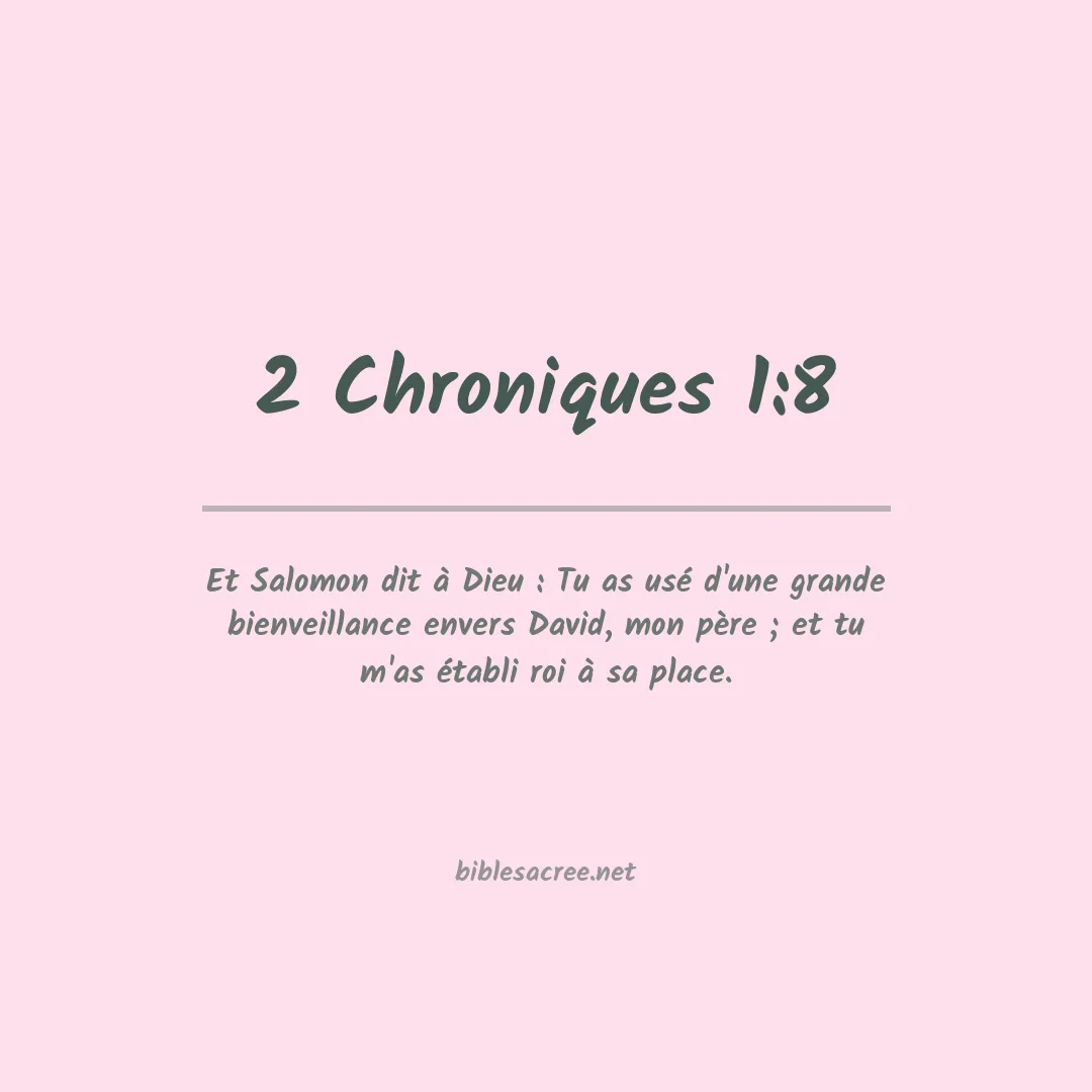 2 Chroniques - 1:8