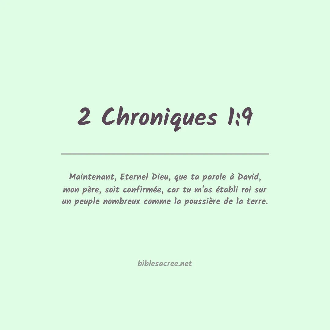 2 Chroniques - 1:9