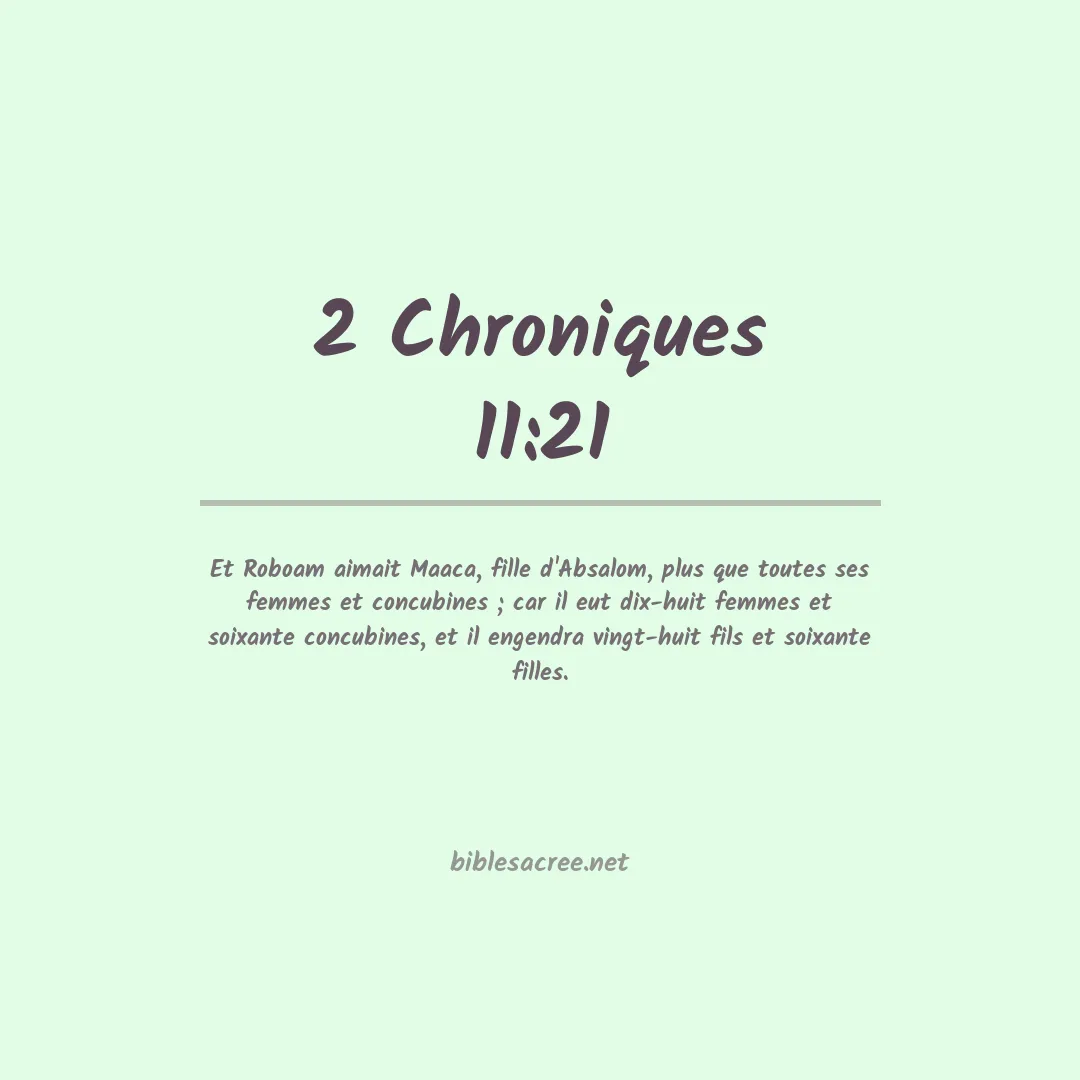 2 Chroniques - 11:21