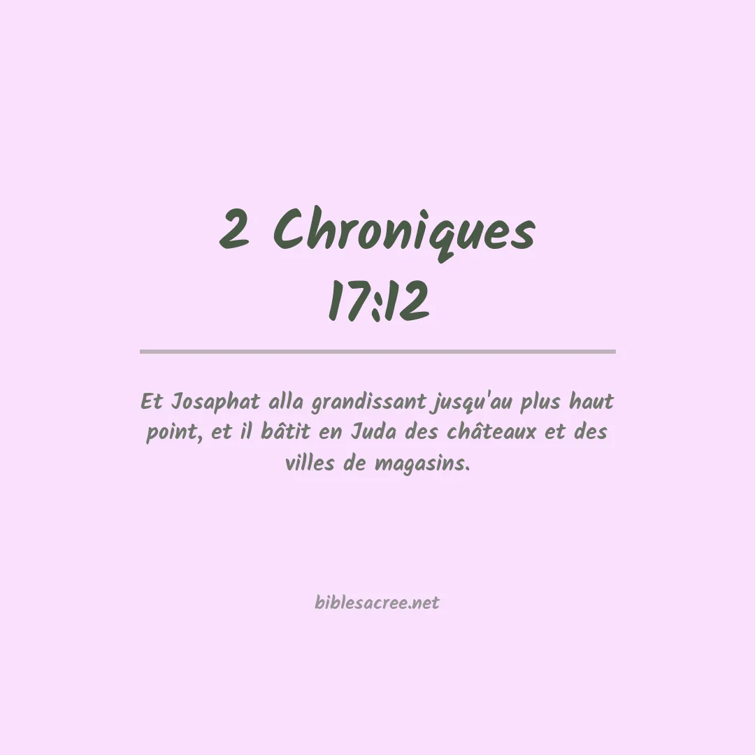 2 Chroniques - 17:12