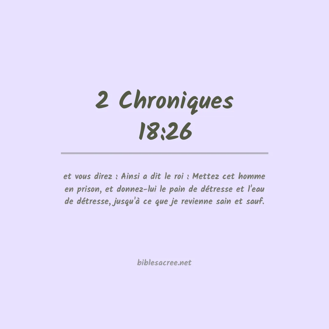 2 Chroniques - 18:26