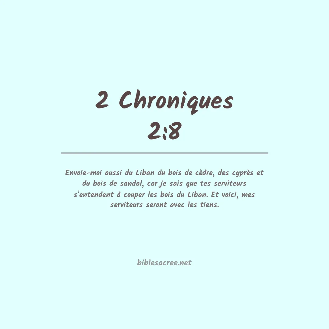 2 Chroniques - 2:8