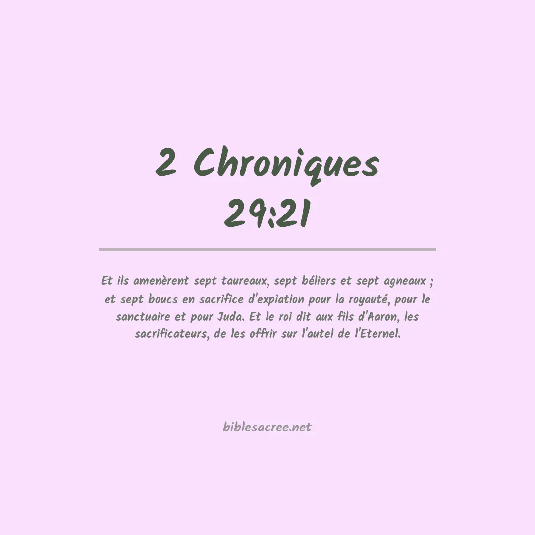 2 Chroniques - 29:21