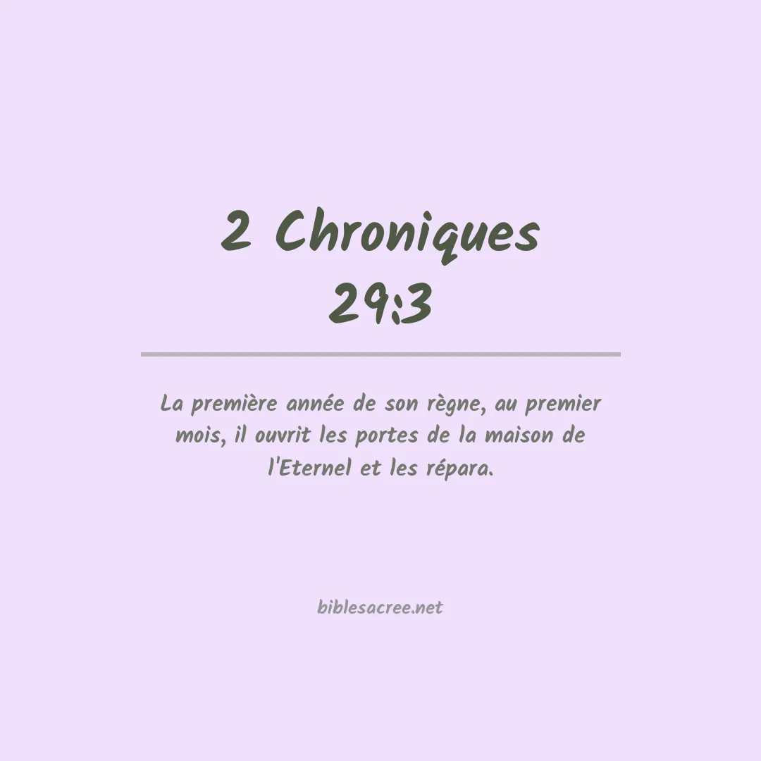2 Chroniques - 29:3