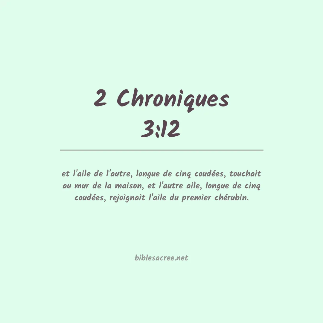 2 Chroniques - 3:12
