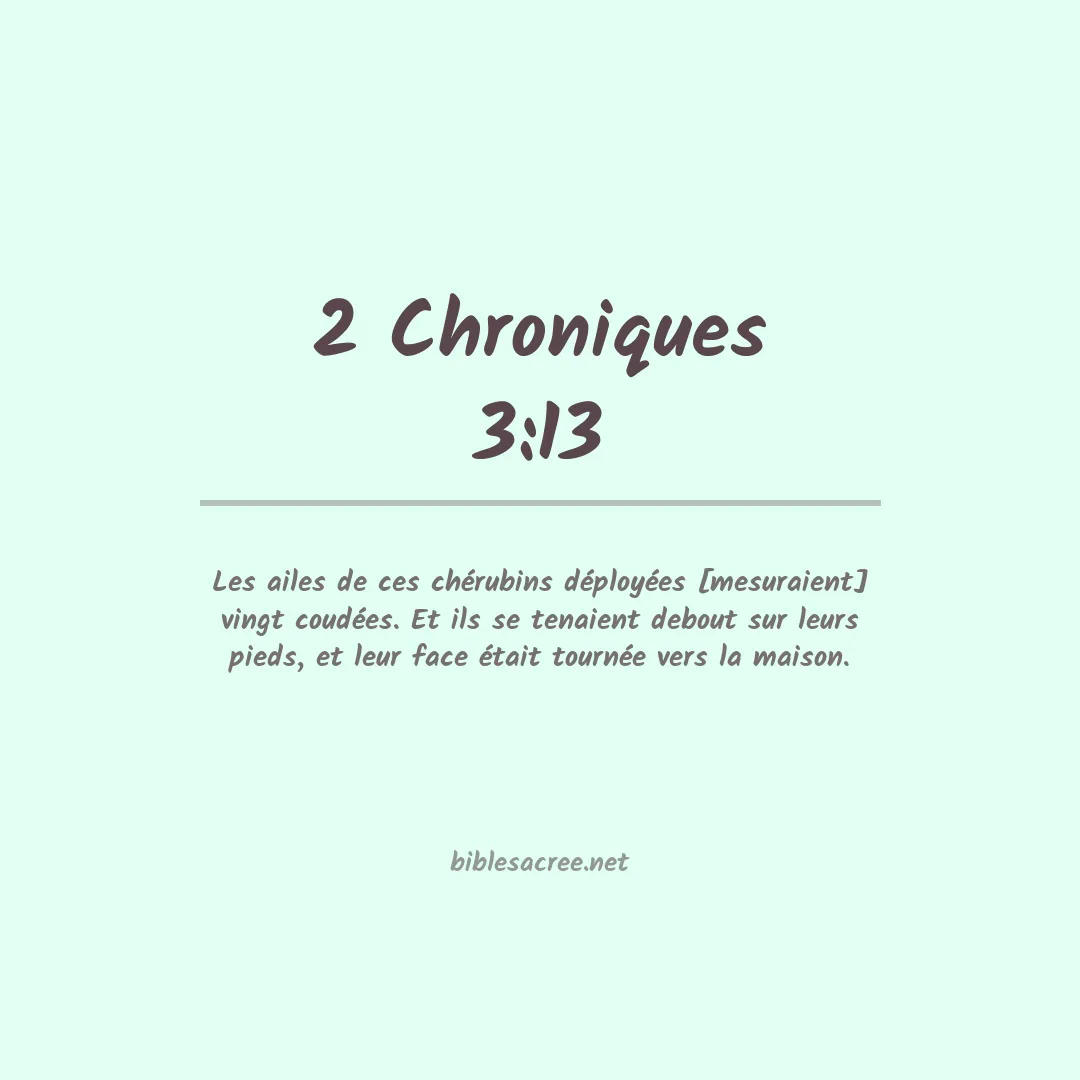 2 Chroniques - 3:13