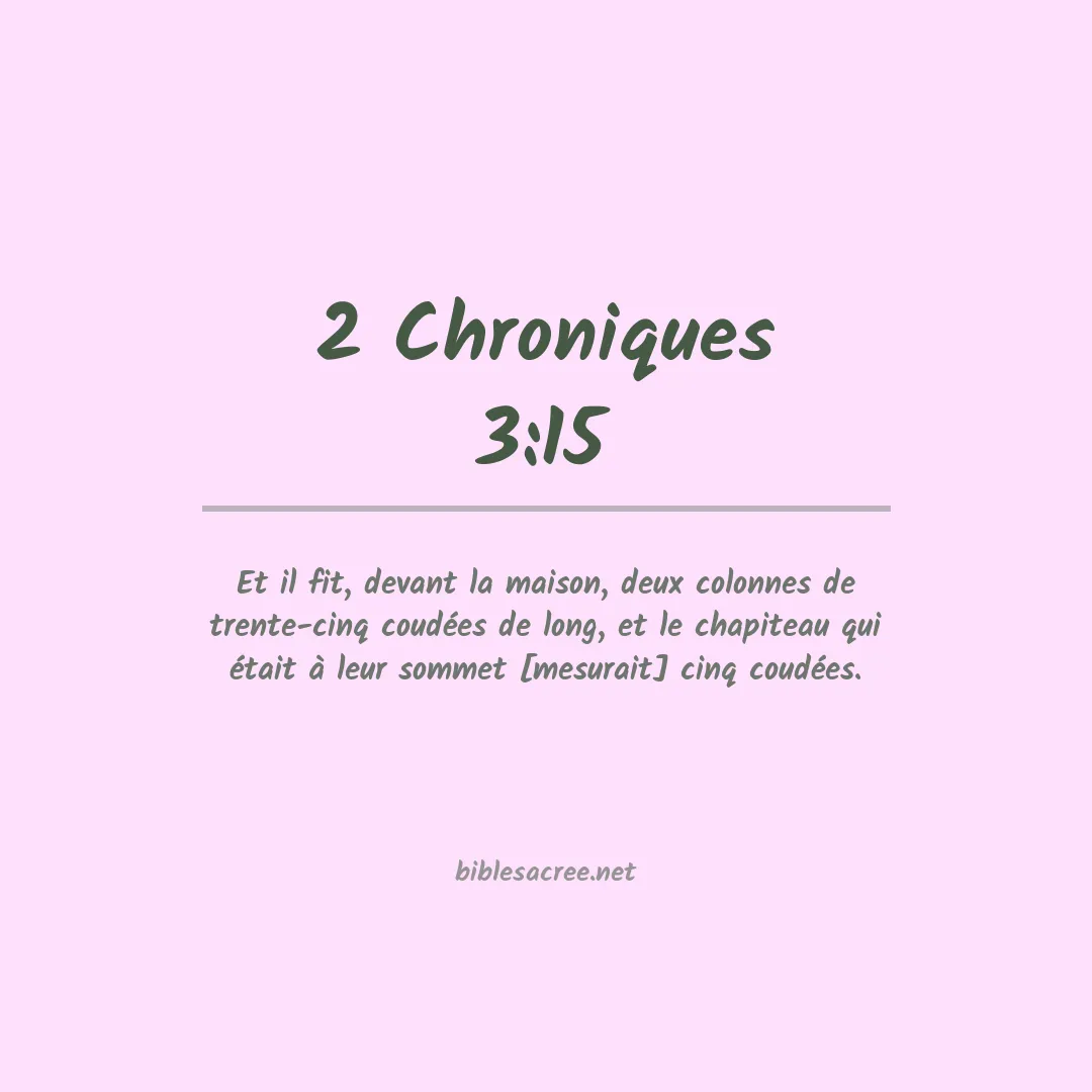 2 Chroniques - 3:15