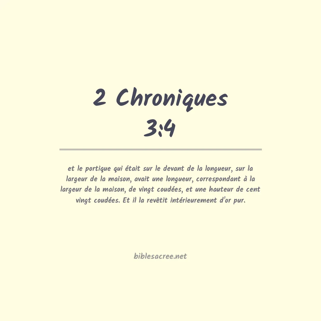 2 Chroniques - 3:4