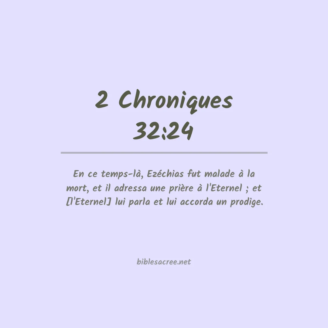 2 Chroniques - 32:24